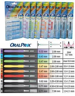 ORALPROX BLISTER DA 6 SPAZZOLINI INTERDENTALI MISURA 3 COLORE GIALLO - Farma Nice