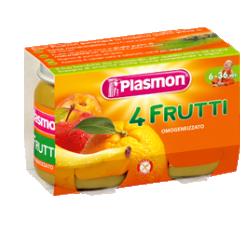 PLASMON OMOGENEIZZATO 4 FRUTTI 6 X 104 G - Farma Nice
