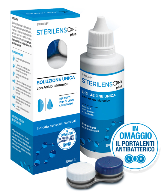 SOLUZIONE UNICA STERILENS ONE PLUS CON ACIDO IALURONICO 380 ML - Farma Nice