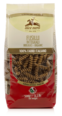 FUSILLI 100% FARRO INTEGRALE BIO 500 G - Farma Nice