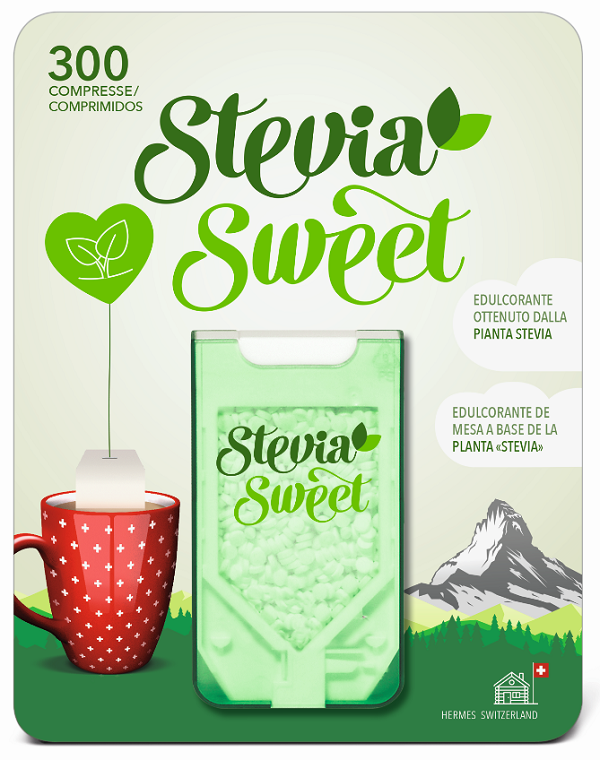 HERMESETAS STEVIA 300 COMPRESSE - Farma Nice