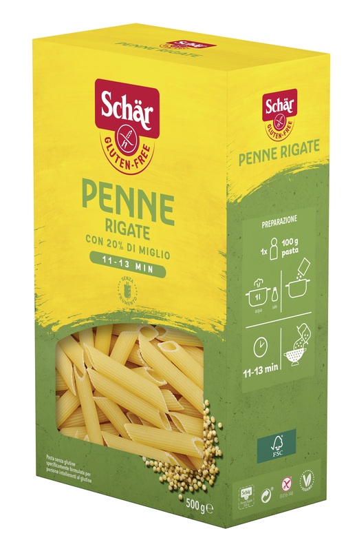SCHAR PENNE RIGATE 500 G - Farma Nice