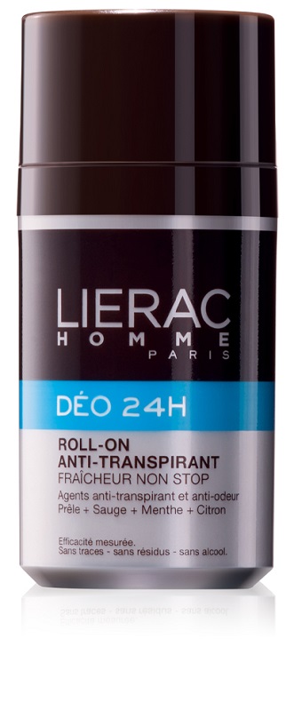LIERAC HOMME DEO 24H ROLL ON ANTITRASPIRANTE FRESCHEZZA NON STOP 50 ML - Farma Nice