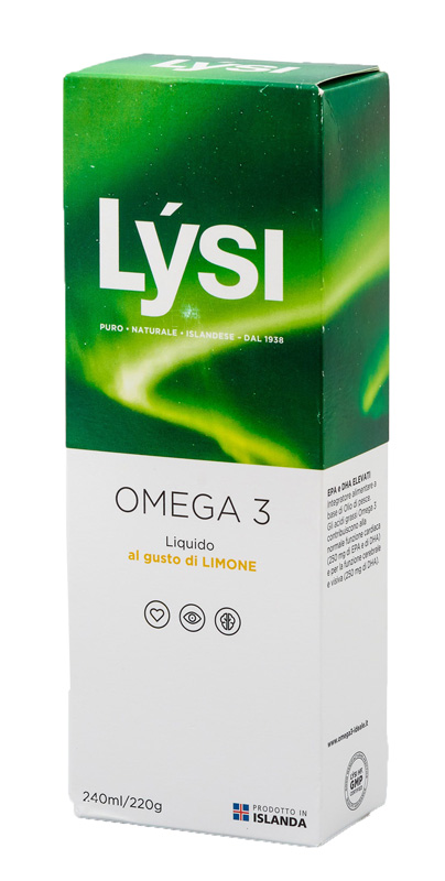 LYSI OMEGA3 LIQUIDO LIMONE 240 ML - Farma Nice