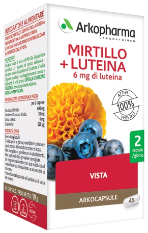 ARKO CAPSULE MIRTILLO+LUTEINA 45 CAPSULE - Farma Nice