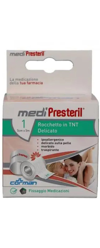CEROTTO MEDIPRESTERIL TESSUTO NON TESSUTO IN ROCCHETTO CM 5 X 5 M - Farma Nice