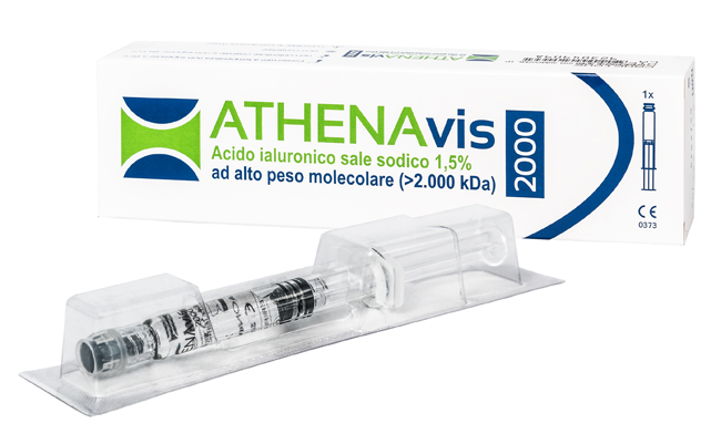 SIRINGA INTRA-ARTICOLARE ATHENAVIS 2000 ACIDO IALURONICO 1,5% 30 MG 2 ML 3 PEZZI - Farma Nice