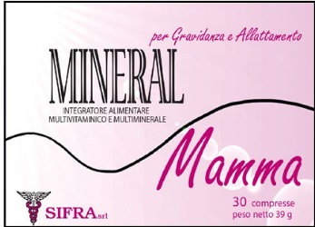 MINERAL MAMMA INTEGRATORE ALIMENTARE PER GRAVIDANZA ED ALLATTAMENTO 30 COMPRESSE 39 G - Farma Nice