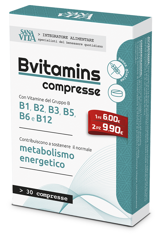 SANAVITA B-VITAMINS 30 COMPRESSE - Farma Nice