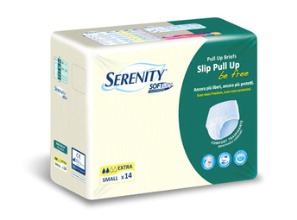 PANNOLONE A MUTANDINA SERENITY PULL UP BE FREE SD EXTRA SMALL 14 PEZZI - Farma Nice