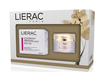 LIERAC COHERENCE COFANETTO DI NATALE JOUR & NUIT 50 ML + COHERENCE OCCHI 15 ML IN OMAGGIO - Farma Nice