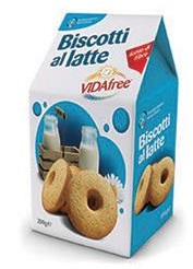 VIDAFREE BISCOTTI AL LATTE SENZA GLUTINE 200 G - Farma Nice