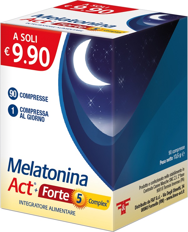 MELATONINA ACT+FORTE 5 COMPLEX 90 COMPRESSE - Farma Nice