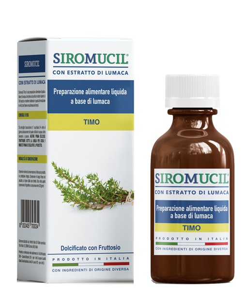 SIROMUCIL PREPARATO ALIMENTARE CON ESTRATTO DI LUMACA AL TIMO 150 ML - Farma Nice