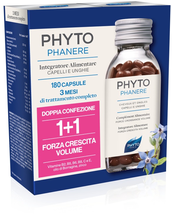 PHYTO PARIS PHYTOPHANERE INTEGRATORE ALIMENTARE CAPELLI/UNGHIE 90+90 CAPSULE - Farma Nice