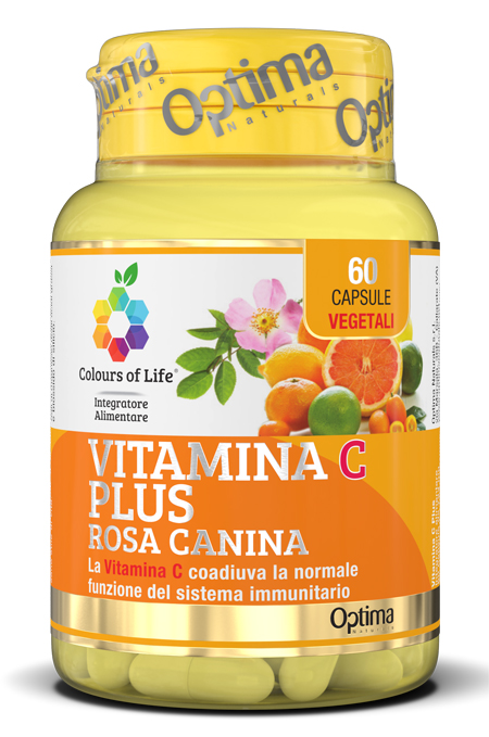 COLOURS OF LIFE VITAMINA C PLUS ROSA CANINA 60 CAPSULE VEGETALI 724 MG - Farma Nice