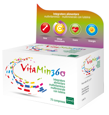 VITAMIN 360 MULTIVITAMINICO MULTIMINERALE 70 COMPRESSE ASTUCCIO 93,10 G - Farma Nice