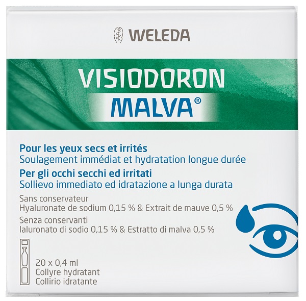 GOCCE OCULARI VISIODORON MALVA 20 MONODOSE DA 0,4 ML - Farma Nice