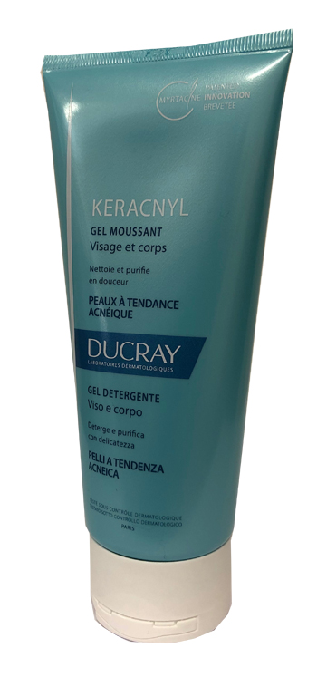 KERACNYL GEL MOUSSANT VISO CORPO 200 ML - Farma Nice