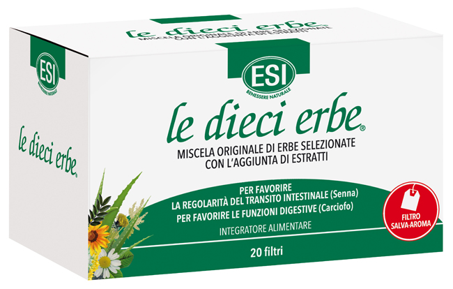 ESI LE DIECI ERBE TISANA 20 FILTRI - Farma Nice