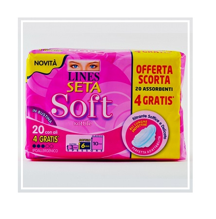 LINES SETA SOFT ALI 16+4 PEZZI - Farma Nice