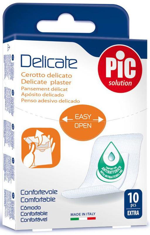 CEROTTO PIC DELICATE EXTRA ANTIBATTERICO 10 PEZZI - Farma Nice
