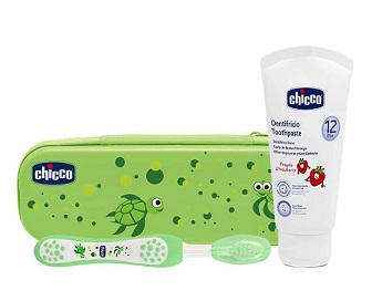 CHICCO SET DENTALE VERDE CON FLUORO - Farma Nice
