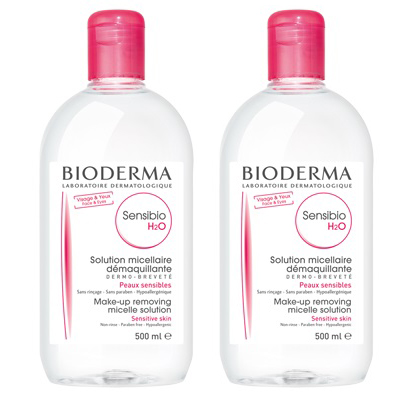 SENSIBIO H2O SOLUZIONE MICELLARE DETERTEGENTE 500ML + STRUCCANTE PELLE SENSIBILE 500 ML - Farma Nice