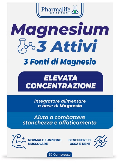 MAGNESIUM 3 ATTIVI 60 COMPRESSE - Farma Nice