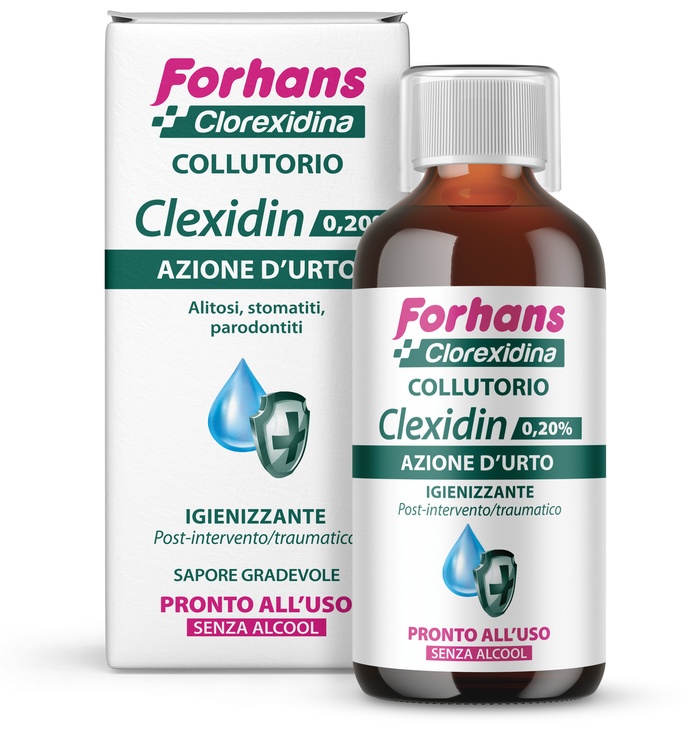 FORHANS CLEXIDIN 0,20 SENZA ALCOOL 200 ML - Farma Nice