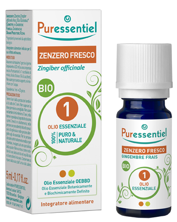 PURESSENTIEL ZENZERO FRESCO OLIO ESSENZIALE BIO 5 ML - Farma Nice