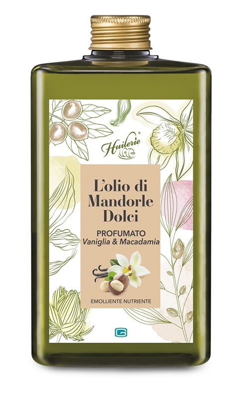 HUILERIE L'OLIO DI MANDORLE DOLCI PROFUMATO VANIGLIA & MACADAMIA 300 ML - Farma Nice