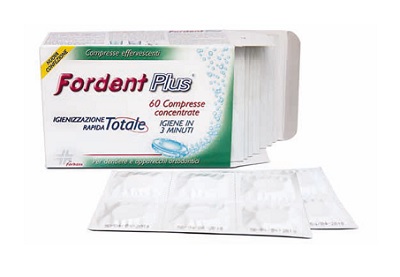 FORDENT PLUS 60 COMPRESSE CONCENTRATE PER DENTIERE E APPARECCHI ORTODONTICI - Farma Nice