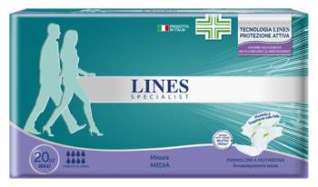 LINES SPECIALIS PANNOLONE A MUTANDINA MAXI MEDIA FARMA 20 PEZZI - Farma Nice