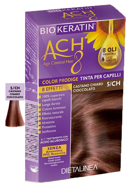 BIOKERATIN ACH8 COLOR PRODIGE 5/CH CASTANO CHIARO CIOCCOLATO - Farma Nice