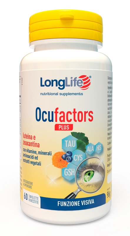 LONGLIFE OCUFACTORS PLUS 60 TAVOLETTE - Farma Nice