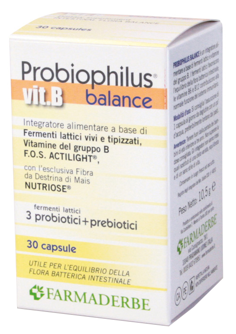 PROBIOPHILUS VIT B BALANCE 30 CAPSULE - Farma Nice
