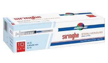 SIRINGA PER VENIPUNTURA MASTER-AID 10 ML GAUGE 21 10 PEZZI - Farma Nice