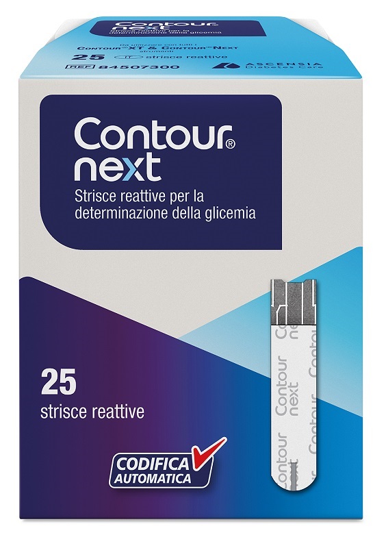 STRISCE MISURAZIONE GLICEMIA CONTOUR NEXT 25 PEZZI - Farma Nice