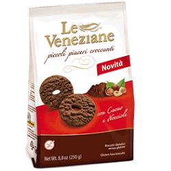 LE VENEZIANE BISCOTTI CACAO/NOCCIOLA 250 G - Farma Nice
