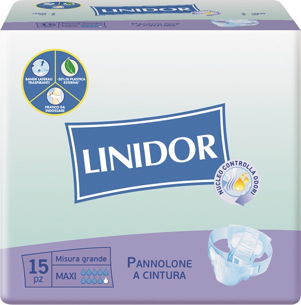 PANNOLONE LINIDOR A CINTURA MAXI MISURA GRANDE 15 PEZZI - Farma Nice