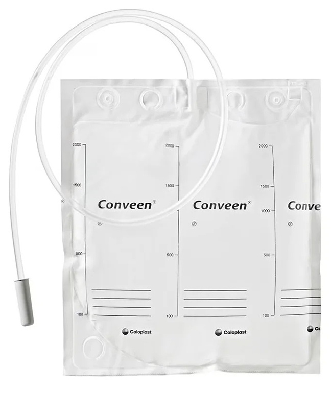 SACCA LETTO CONVEEN BASIC CON MANIGLIA CAPACITA' 2000ML LUNGHEZZ TUBO 100CM NO SCARICO CONFEZIONE DA 30PEZZI - Farma Nice