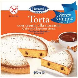 BONONIA TORTA ALLA CREMA DI NOCCIOLA SENZA GLUTINE 400 G - Farma Nice