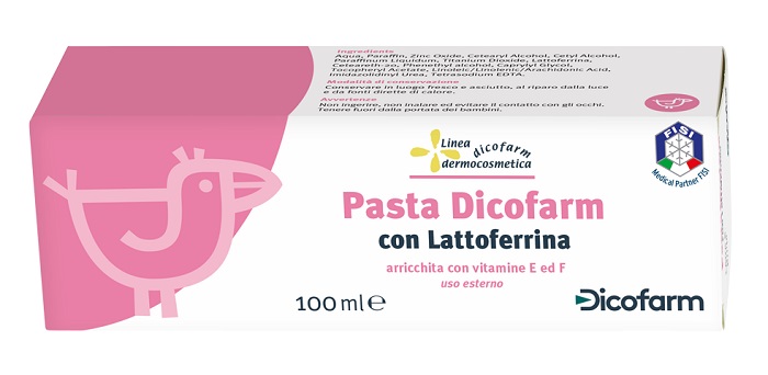 DICOFARM PASTA CON LATTOFERRINA PELLI DELICATE 100 ML - Farma Nice