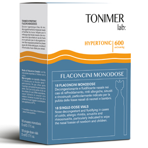 TONIMER HYPERTONIC LAVAGGIO NASALE 18 FLACONCINI - Farma Nice