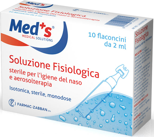 MEDS SOLUZIONE FISIOLOGICA STERILE ASTX10 FL 2ML - Farma Nice