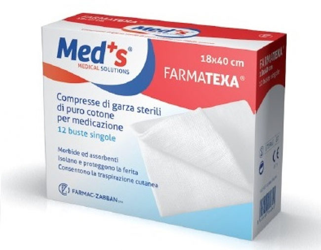 GARZA COMPRESSA MEDS 12/12 18X40CM 12 PEZZI - Farma Nice