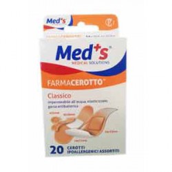 CEROTTO MEDS STRIPS POLIURETANO IPOALLERGENICO CLASSICO ASSORTITI 20 PEZZI - Farma Nice