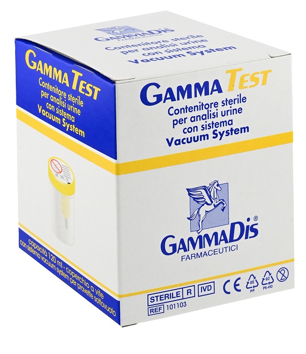 CONTENITORE STERILE PER URINA SOTTOVUOTO 120 ML GAMMADIS - Farma Nice