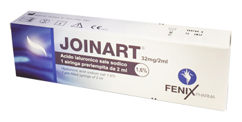 SIRINGA INTRA-ARTICOLARE JOINART ACIDO IALURONICO 1,6% 2 ML 3 PEZZI - Farma Nice